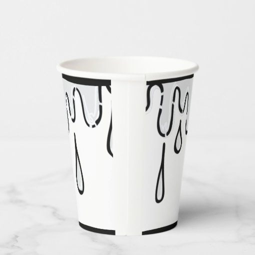 Optical Illusion 2D Comic Birthday Party Paper Cups | Zazzle