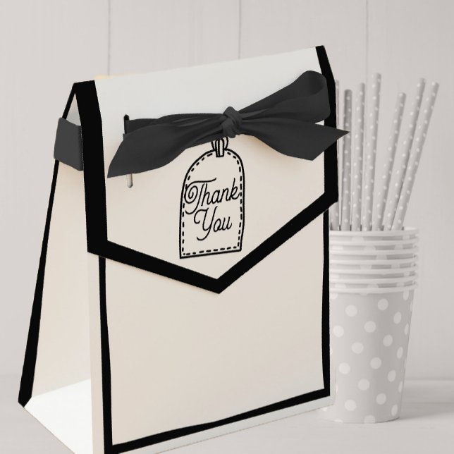 Optical Illusion 2D Comic Style Thank You Favor Boxes (Creator Uploaded)