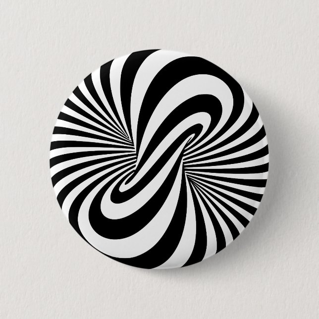 Optical Illusion 3D Spiral Button (Front)