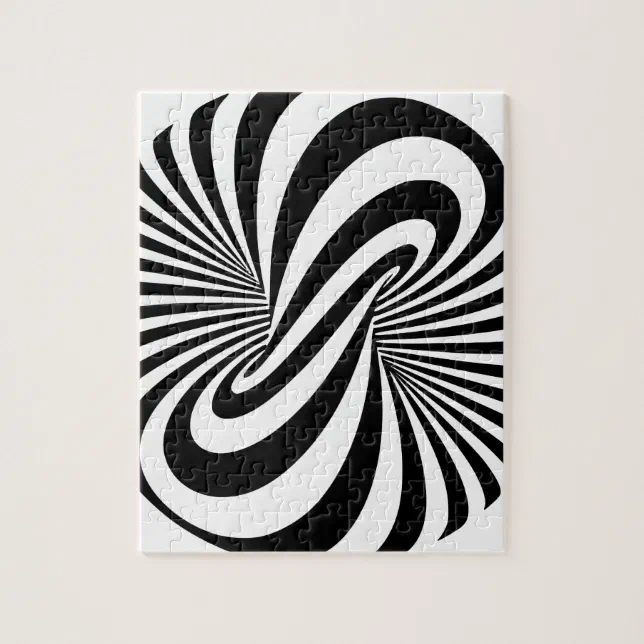 Optical Illusion 3D Spiral Jigsaw Puzzle Zazzle