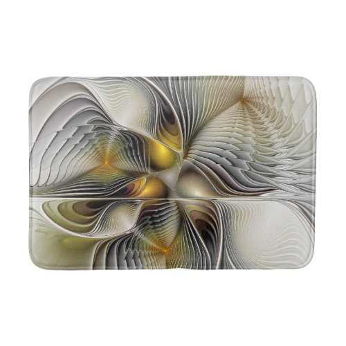 Optical Illusion Abstract 3D Fractal With Depth Bath Mat