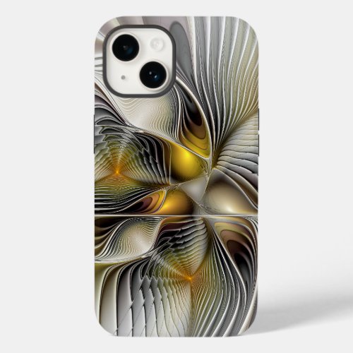 Optical Illusion Abstract 3D Fractal With Depth Case_Mate iPhone 14 Case