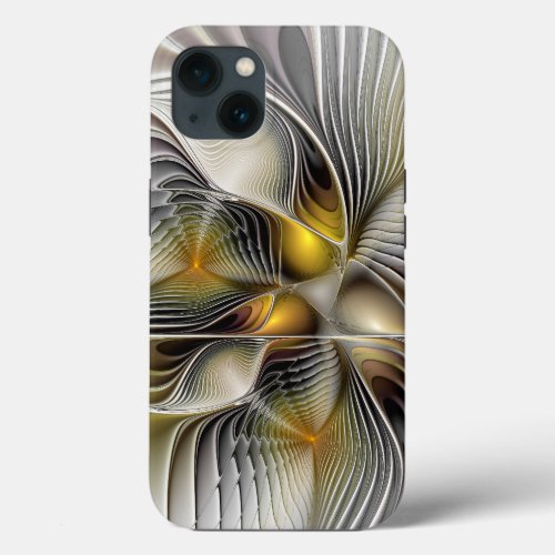 Optical Illusion Abstract 3D Fractal With Depth iPhone 13 Case