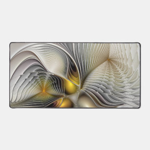 Optical Illusion Abstract 3D Fractal With Depth Desk Mat