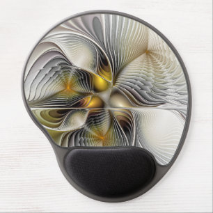 Optical Illusion Abstract 3D Fractal With Depth Gel Mouse Pad