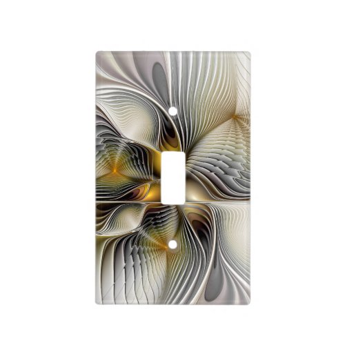 Optical Illusion Abstract 3D Fractal With Depth Light Switch Cover