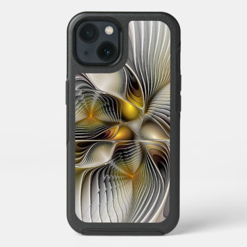 Optical Illusion Abstract 3D Fractal With Depth iPhone 13 Case