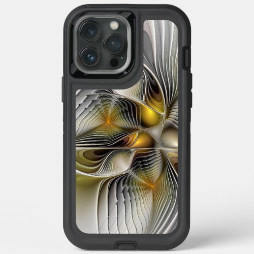 Optical Illusion Abstract 3D Fractal With Depth iPhone 13 Pro Max Case