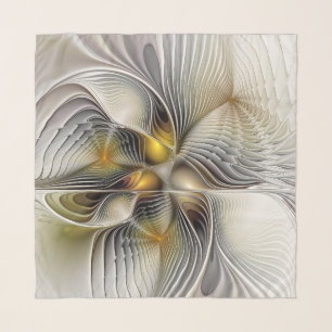 Optical Illusion Abstract 3D Fractal With Depth Scarf