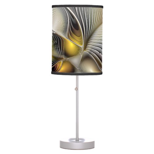 Optical Illusion Abstract 3D Fractal With Depth Table Lamp