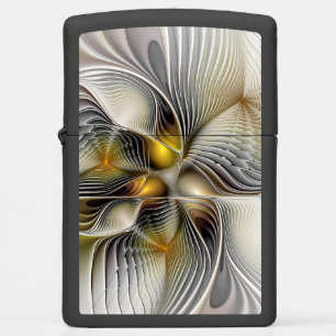 Optical Illusion Abstract 3D Fractal With Depth Zippo Lighter
