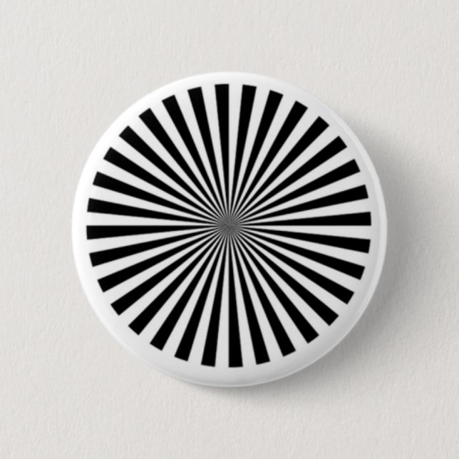 Optical Illusion Allows One To See Ones Brainwaves Pinback Button (Front)
