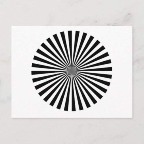 Optical Illusion Allows One To See Ones Brainwaves Postcard
