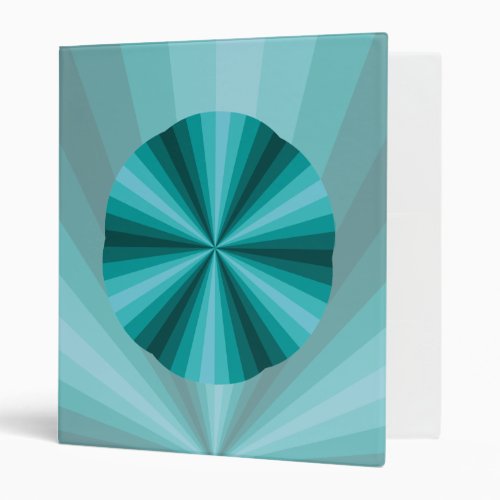 Optical Illusion Aqua Binder