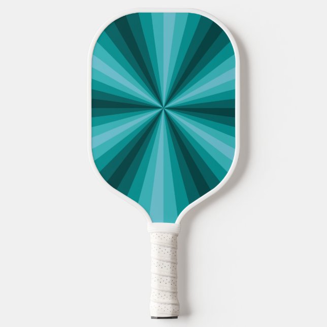Optical Illusion Aqua Pickleball Paddle (Front)