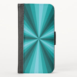 Optical Illusion Aqua Smartphone Wallet Case