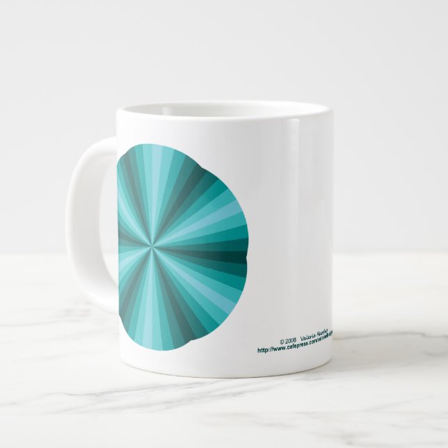 Optical Illusion Aqua Specialty Mug (Front Left)