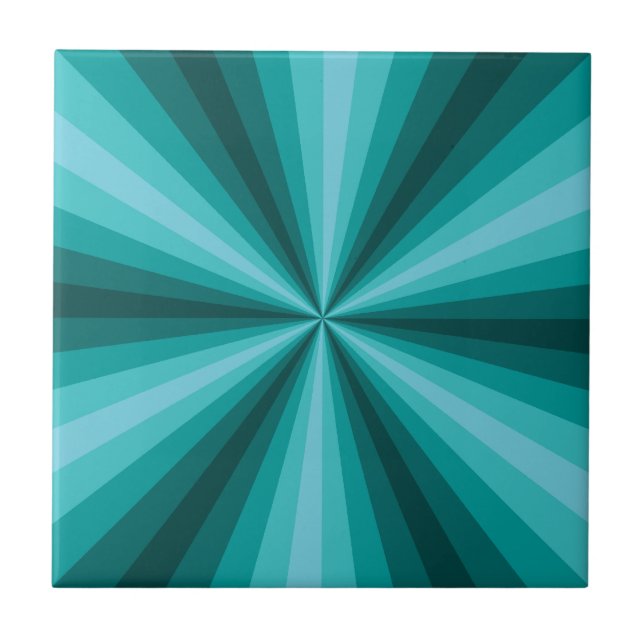 Optical Illusion Aqua Tile (Front)