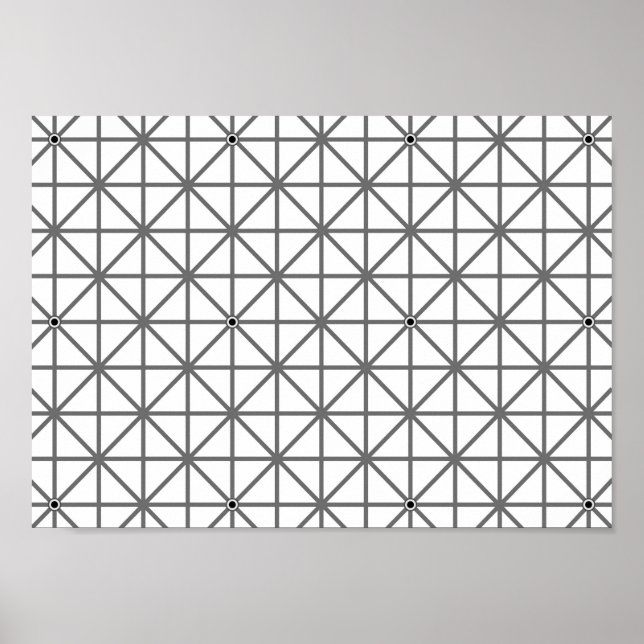 optical illusion background pattern texture geomet poster (Front)