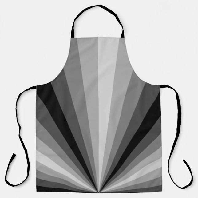 Optical Illusion Black All-Over Print Apron (Front)