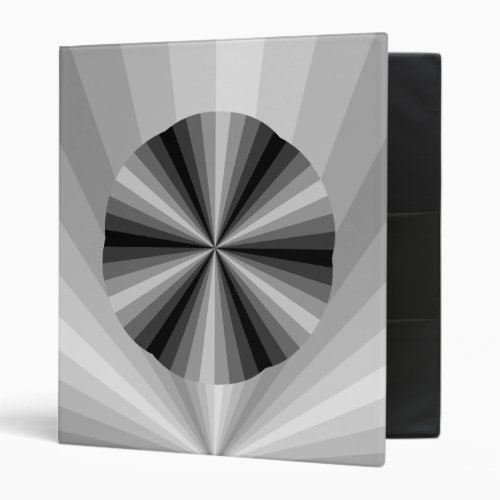 Optical Illusion Black Binder