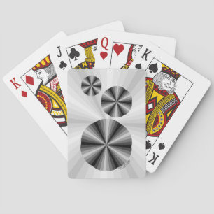 Optical Illusion Black Classic Playing Cards