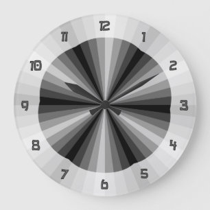 Optical Illusion Black Clock