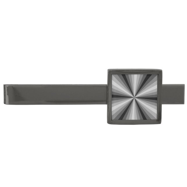 Optical Illusion Black Tie Bar (Front)