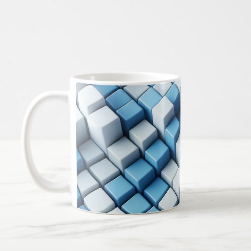 Optical Illusion Block  Coffee Mug