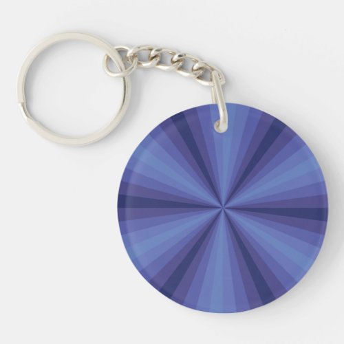 Optical Illusion Blue Acrylic Keychain