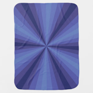 Optical Illusion Blue Baby Blanket