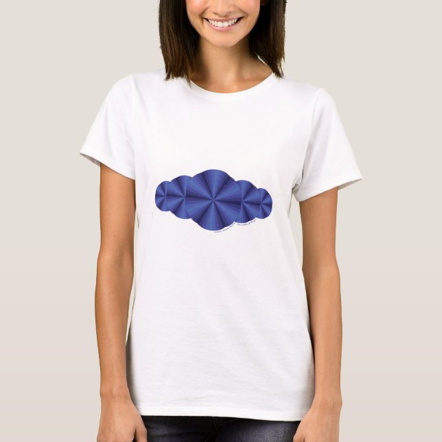 Optical Illusion Blue Women's Light Shirt (Front)