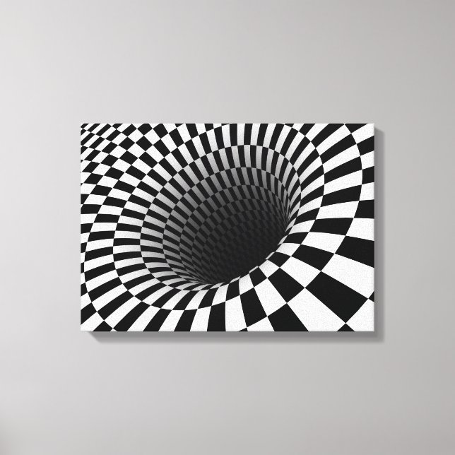 Optical Illusion Canvas Print (Front)