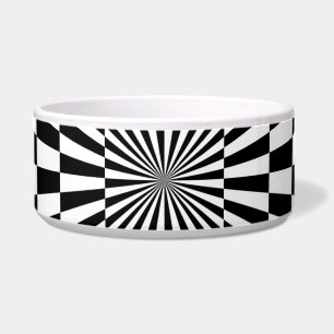 optical illusion chessboard tunnel bowl