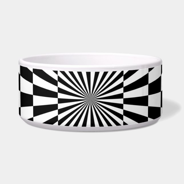 optical illusion chessboard tunnel bowl (Front)