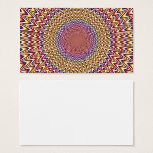 Optical Illusion Circle Expand Spiral Rainbow (Front & Back)