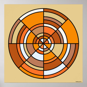 Optical Illusion Circle Poster