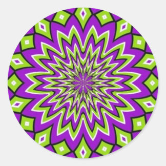 Optical Illusion Classic Round Sticker