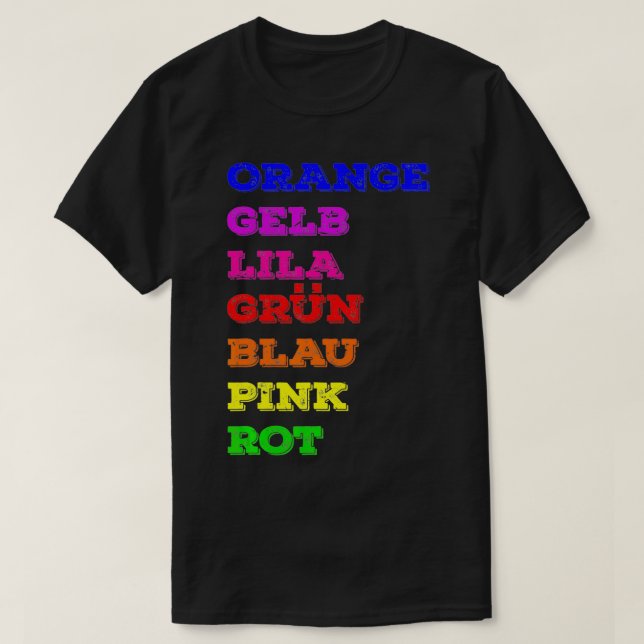 Optical illusion Color Confusion Gift  T-Shirt (Design Front)