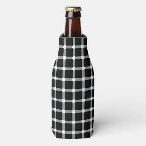 Optical Illusion Design Disappearing Black Dots Bottle Cooler