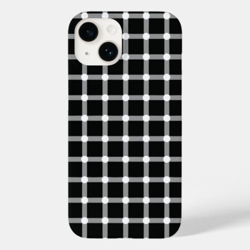 Optical Illusion Design Disappearing Black Dots Case_Mate iPhone 14 Case