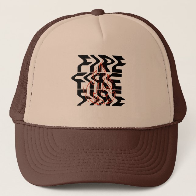 Optical Illusion "Free Mind" Trucker Hat  (Front)