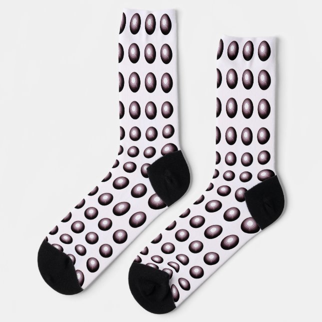 Optical Illusion Fun Full of Holes Robotics Socks (Left)