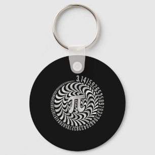 Optical Illusion Geometry Pi Math Science Stem 3.1 Keychain