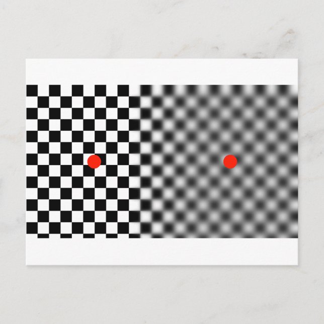 optical illusion - get moving! postcard (Front)