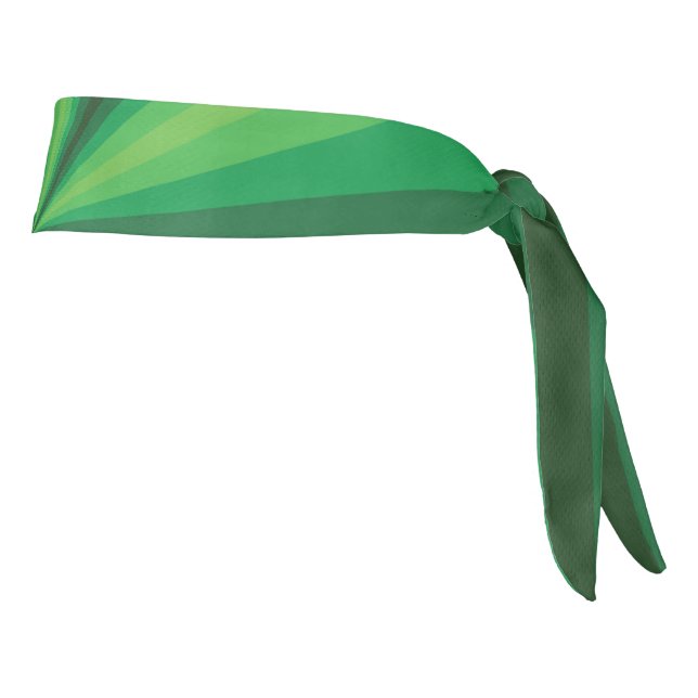 Optical Illusion Green Athletic Headband (Rotate 90)