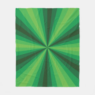 Optical Illusion Green Fleece Blanket