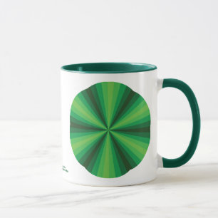 Optical Illusion Green Mug