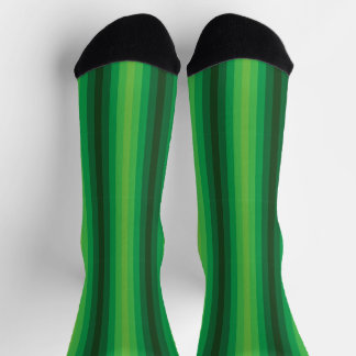 Optical Illusion Green Socks