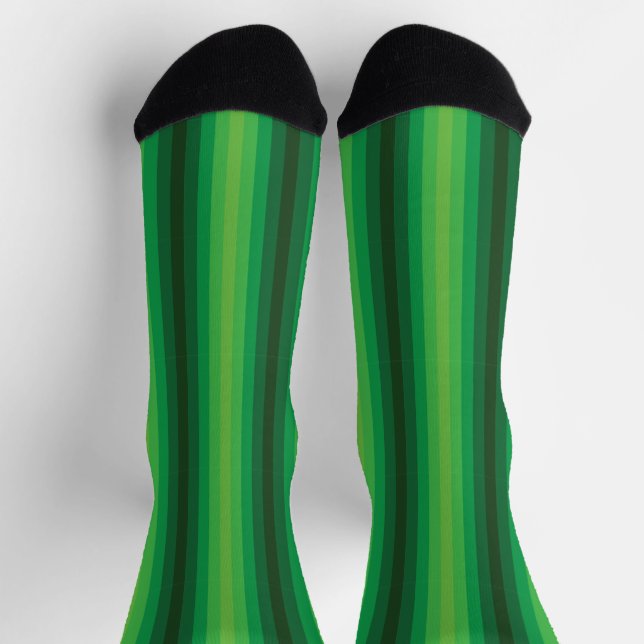 Optical Illusion Green Socks (Top)